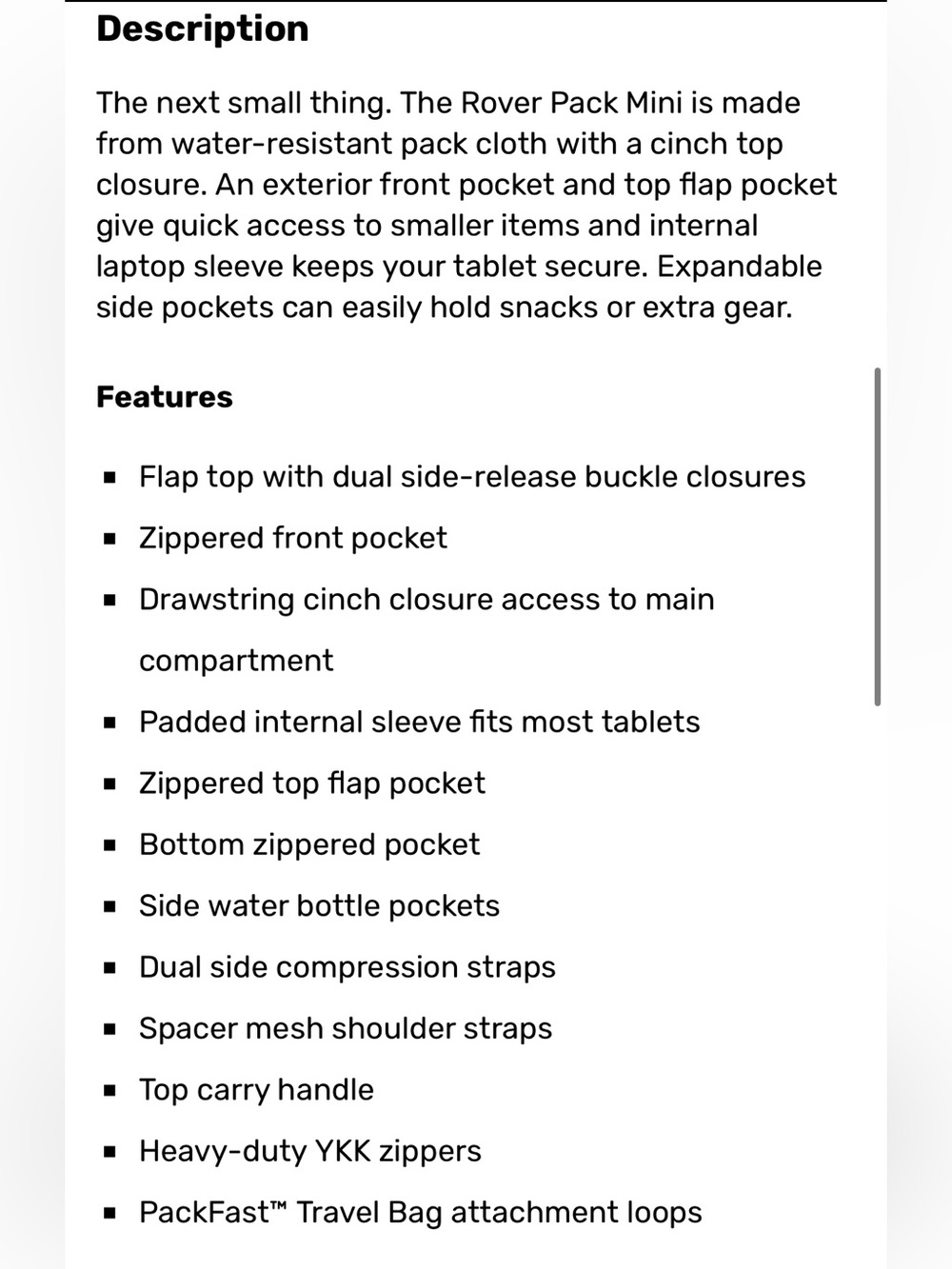 Topo Designs Rover Pack Mini: 10L Backpack/ Daypack - Picture 11 of 12